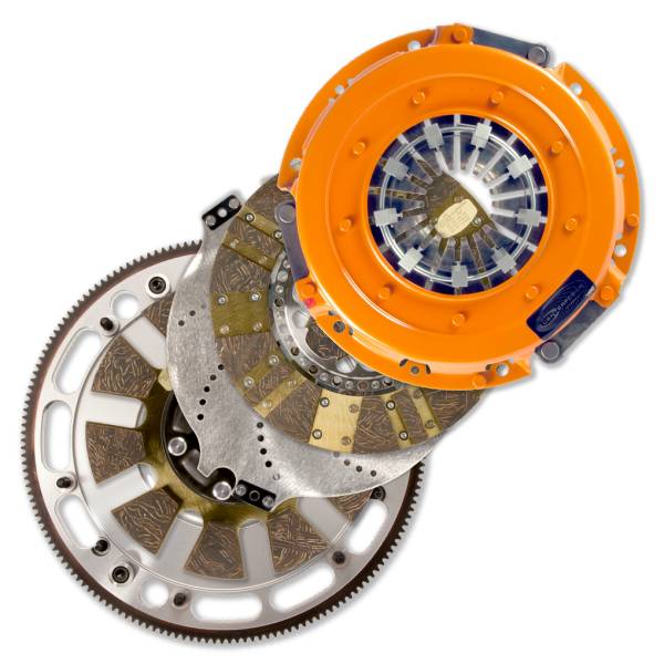 Centerforce - Centerforce DYAD ® DS 10.4, Multi-Disc Clutch and Flywheel Kit, 130 Tooth Gear, 0 in/oz Internally Balanced, 8 Bolt Crank, 1300 ft/lbs Capacity, 10.4in Dia., 23-Spline, Fits Plymouth Cars 7.0L