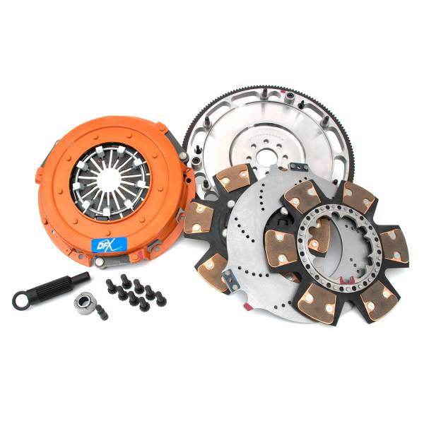Centerforce - Centerforce DYAD ® XDS 10.4, Extreme Multi-Disc Clutch and Flywheel Kit, 48.45 lbs, 164 Tooth Gear, 0 in/oz Internally Balanced, 8 Bolt Crank, 1600 ft/lbs Capacity, 10.4in Dia., 26-Spline, Fits Ford Mustang 8 Cyl