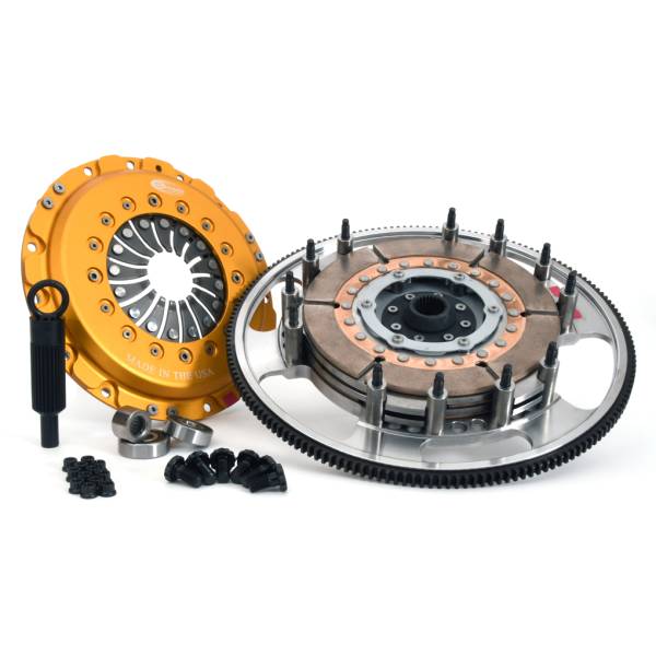 Centerforce - Centerforce TRIAD ® XDS, Extreme Multi-Disc Clutch and Flywheel Kit, 34.30  lbs, 168 Tooth Gear, 0 in/oz Internally Balanced, 6 Bolt Crank, 1100 ft/lbs Capacity, 8.750in Dia., 26-Spline, Fits Chevrolet/Pontiac Cars 8 Cyl