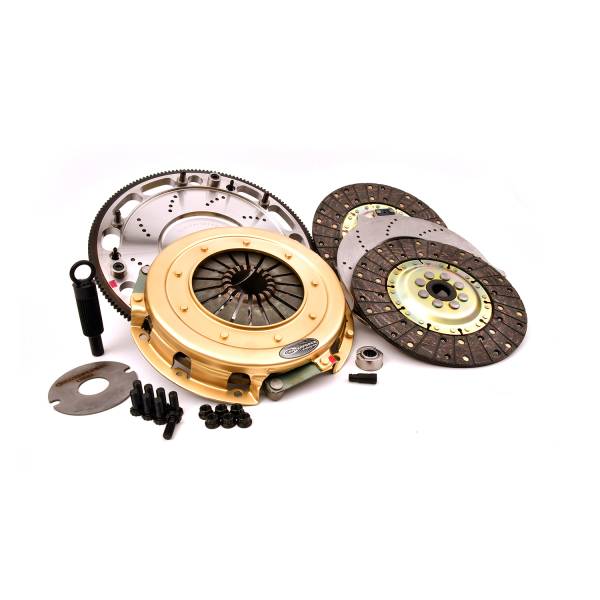 Centerforce - Centerforce SST 10.4, Multi=Disc Clutch and Flywheel Kit, 44.15 lbs, 164 Tooth Gear, 0 in/oz Internally Balanced, 8 Bolt Crank, 925 ft/lbs Capacity, 10.4in Dia., 26-Spline, Fits Ford Mustang 8 Cyl