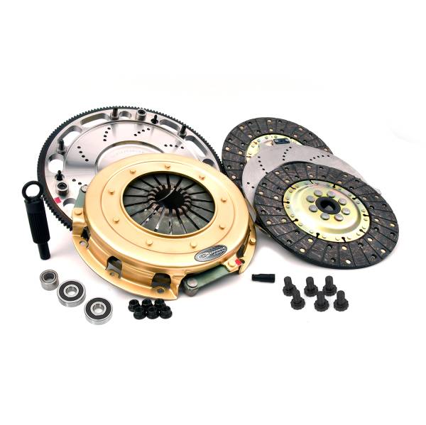 Centerforce - Centerforce SST 10.4, Multi=Disc Clutch and Flywheel Kit, 44.30 lbs, 168 Tooth Gear, 0 in/oz Internally Balanced, 6 Bolt Crank, 925 ft/lbs Capacity, 10.4in Dia., 26-Spline, Fits Chevrolet/Pontiac Cars 8 Cyl