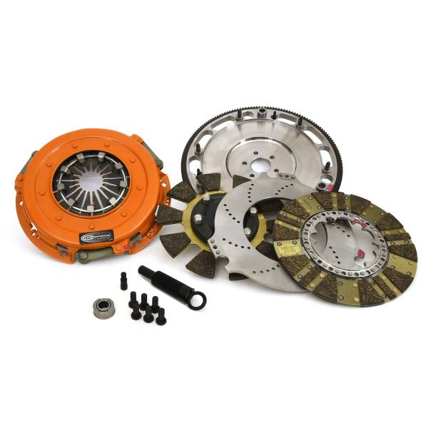 Centerforce - Centerforce DYAD ® DS 10.4, Multi-Disc Clutch and Flywheel Kit, 157 Tooth Gear, 0 in/oz Internally Balanced, 6 Bolt Crank, 1300 ft/lbs Capacity, 10.4in Dia., 26-Spline, Fits Ford Cars and Trucks 4.7L/5.0L