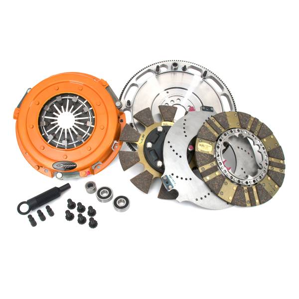 Centerforce - Centerforce DYAD ® DS 10.4, Multi-Disc Clutch and Flywheel Kit, 46.45 lbs, 168 Tooth Gear, 0 in/oz Internally Balanced, 6 Bolt Crank, 1300 ft/lbs Capacity, 10.4in Dia., 26-Spline, Fits Chevrolet/Pontiac Cars 8 Cyl