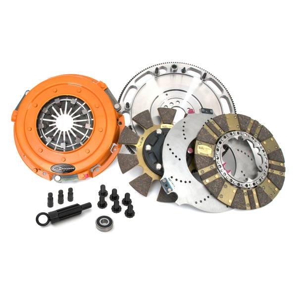 Centerforce - Centerforce DYAD ® DS 10.4, Multi-Disc Clutch and Flywheel Kit, 46.50 lbs, 168 Tooth Gear, 0 in/oz Internally Balanced, 6 Bolt Crank, 1300 ft/lbs Capacity, 10.4in Dia., 10-Spline, Fits Chevrolet/GMC Trucks 6.0L