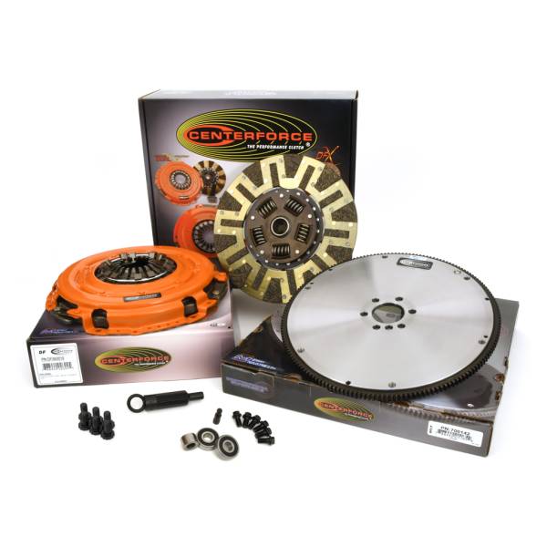 Centerforce - Centerforce Dual Friction ®, High Performance Clutch and Flywheel Kit, 168 Tooth Gear, 0 in/oz Internally Balanced, 6 Bolt Crank, 700 ft/lbs Capacity, 12in Dia., 26-Spline, Fits Chevrolet/Pontiac Cars 8 Cyl