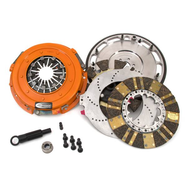 Centerforce - Centerforce DYAD ® DS 10.4, Multi-Disc Clutch and Flywheel Kit, 45.95 lbs, 164 Tooth Gear, 0 in/oz Internally Balanced, 6 Bolt Crank, 1300 ft/lbs Capacity, 10.4in Dia., 10-Spline, Fits Ford Mustang GT 4.6L