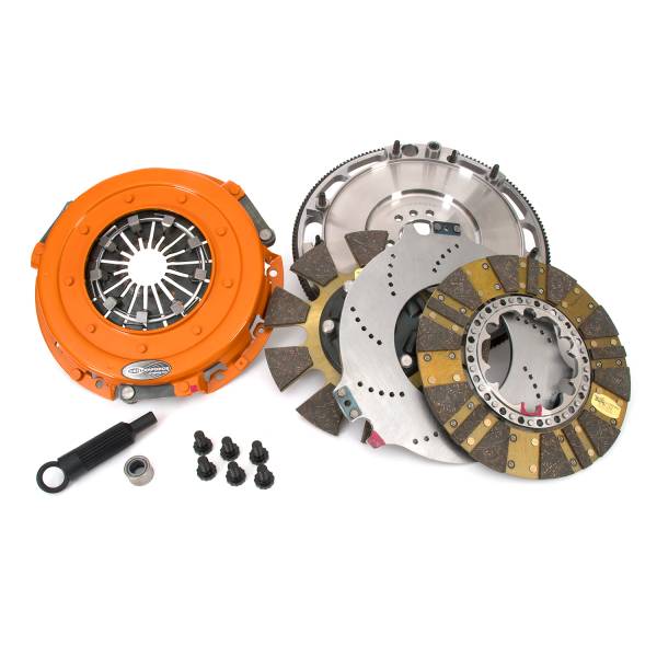 Centerforce - Centerforce DYAD ® DS 10.4, Multi-Disc Clutch and Flywheel Kit, 48.20 lbs, 168 Tooth Gear, 0 in/oz Internally Balanced, 6 Bolt Crank, 1300 ft/lbs Capacity, 10.4in Dia., 26-Spline, Fits Chevrolet/GMC Cars and Trucks 8 Cyl