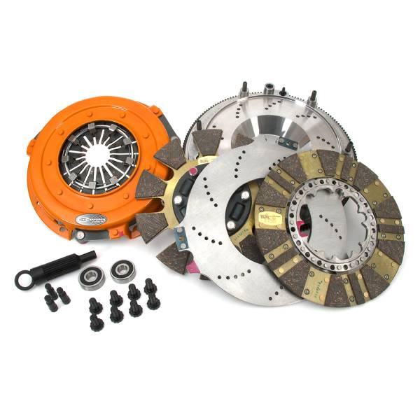 Centerforce - Centerforce DYAD ® DS 10.4, Multi-Disc Clutch and Flywheel Kit, 51.65 lbs, 168 Tooth Gear, 0 in/oz Internally Balanced, 8 Bolt Crank, 1300 ft/lbs Capacity, 10.4in Dia., 26-Spline, Fits Chevrolet Camaro and Corvette 6.2L