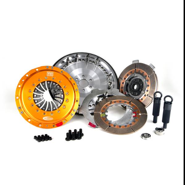 Centerforce - Centerforce TRIAD ® XDS, Extreme Multi-Disc Clutch and Flywheel Kit, 36.70 lbs, 157 Tooth Gear, 0 in/oz Internally Balanced, 6 Bolt Crank, 1100 ft/lbs Capacity, 8.75in Dia., 26-Spline, Fits Ford Cars and Trucks 4.7L/5.0L