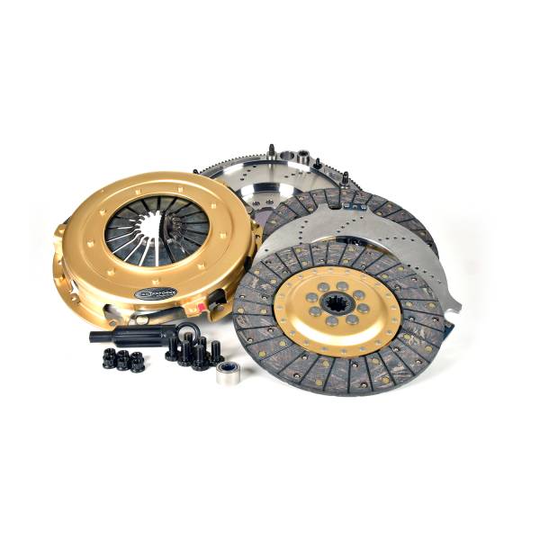 Centerforce - Centerforce SST 10.4, Multi=Disc Clutch and Flywheel Kit, 44.65 lbs, 153 Tooth Gear, 6 Bolt Crank, 925 ft/lbs Capacity, 10.4in Dia., 10-Spline, Fits Chevrolet/GMC Cars and Trucks 8 Cyl