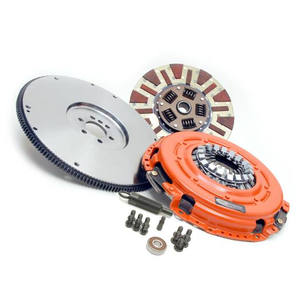 Centerforce - Centerforce Dual Friction ®, High Performance Clutch Pressure Plate, High Performance Disc, High Performance and Flywheel Set, 59.65 lbs, 168 Tooth Gear, 0 in/oz Internally Balanced, 6 Bolt Crank, 700 ft/lbs Capacity, 12in Dia., 26-Spline, Fits Cadillac/