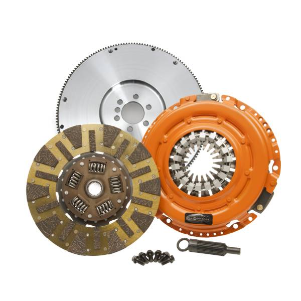 Centerforce - Centerforce Dual Friction ®, High Performance Clutch Pressure Plate, High Performance Disc, High Performance and Flywheel Set, 53.15 lbs, 168 Tooth Gear, 0 in/oz Internally Balanced, 6 Bolt Crank, 700 ft/lbs Capacity, 12in Dia., 10-Spline, Fits Chevrolet